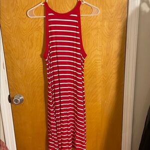 Old Navy Red and White Striped Top